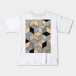 Concrete and Wood Cubes 2 Kids T-Shirt